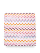 Coperta per neonata Missoni Kids rosa con motivo a zig-zag all-over MZ0010 Z4076 999 MISSONI KIDS 