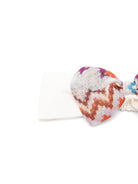 Fascia per capelli per neonata Missoni Kids bianca con stampa a zigzag MZ0034 Z3672 102MC MISSONI KIDS 