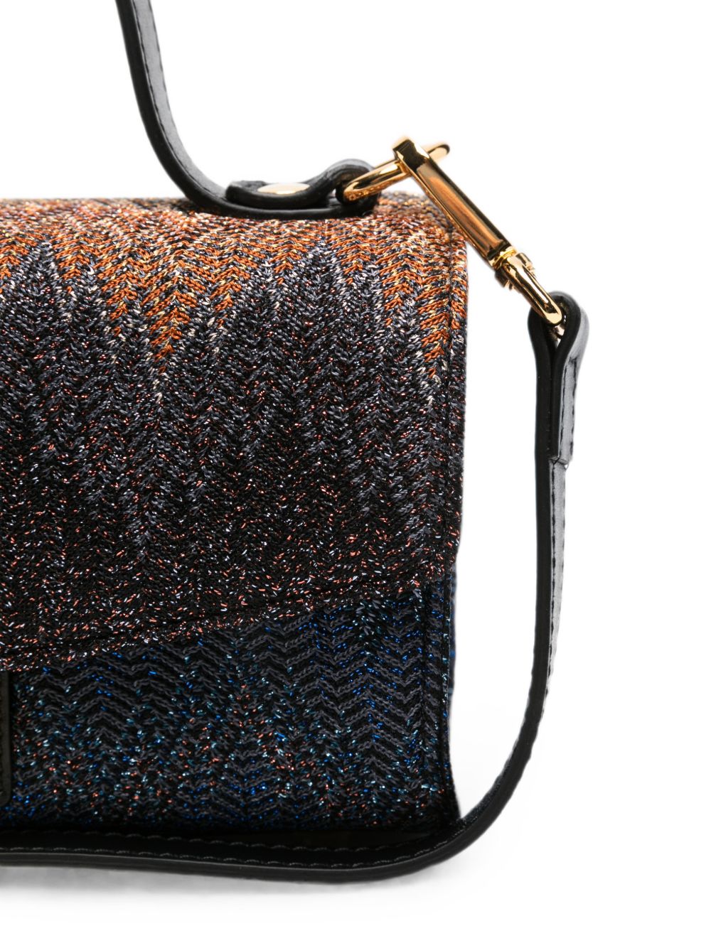 Borsa per bambina Missoni Kids blu con motivo a zig zag MZ0A38 Q0121 620MC MISSONI KIDS 