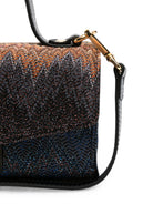 Borsa per bambina Missoni Kids blu con motivo a zig zag MZ0A38 Q0121 620MC MISSONI KIDS 