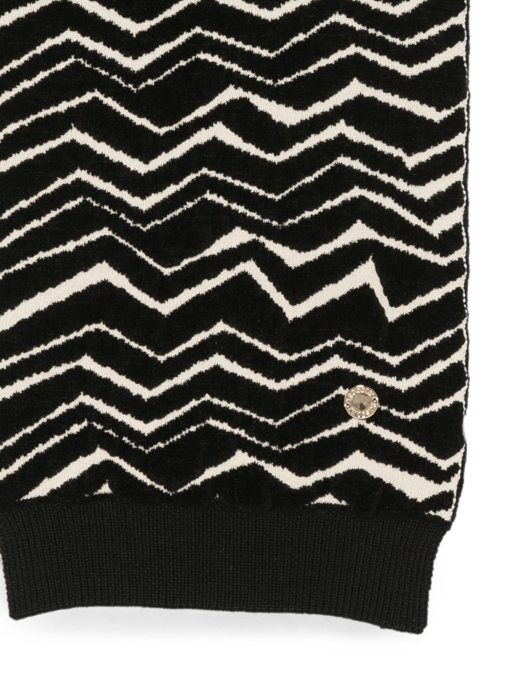 Sciarpa per bambini Missoni Kids nera con motivo a zigzag MZ0B13 W0028 930BG MISSONI KIDS 