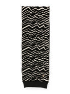 Sciarpa per bambini Missoni Kids nera con motivo a zigzag MZ0B13 W0028 930BG MISSONI KIDS 