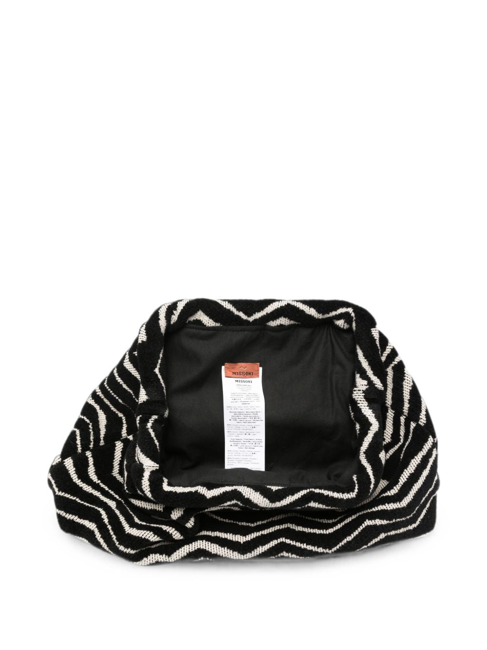 Borsa per bambina Missoni Kids nera con stampa zigzag MZ0B28 W0028 930BG MISSONI KIDS 