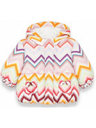 Giubbino per neonata Missoni Kids multicolore con stampa a zigzag MZ2007 N0443 999 MISSONI KIDS 