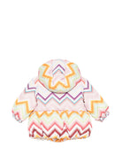 Giubbino per neonata Missoni Kids multicolore con stampa a zigzag MZ2007 N0443 999 MISSONI KIDS 