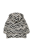 Giubbino per bambina Missoni Kids bianco e nero con motivo a zig-zag MZ2A10 N0446 930BG MISSONI KIDS 