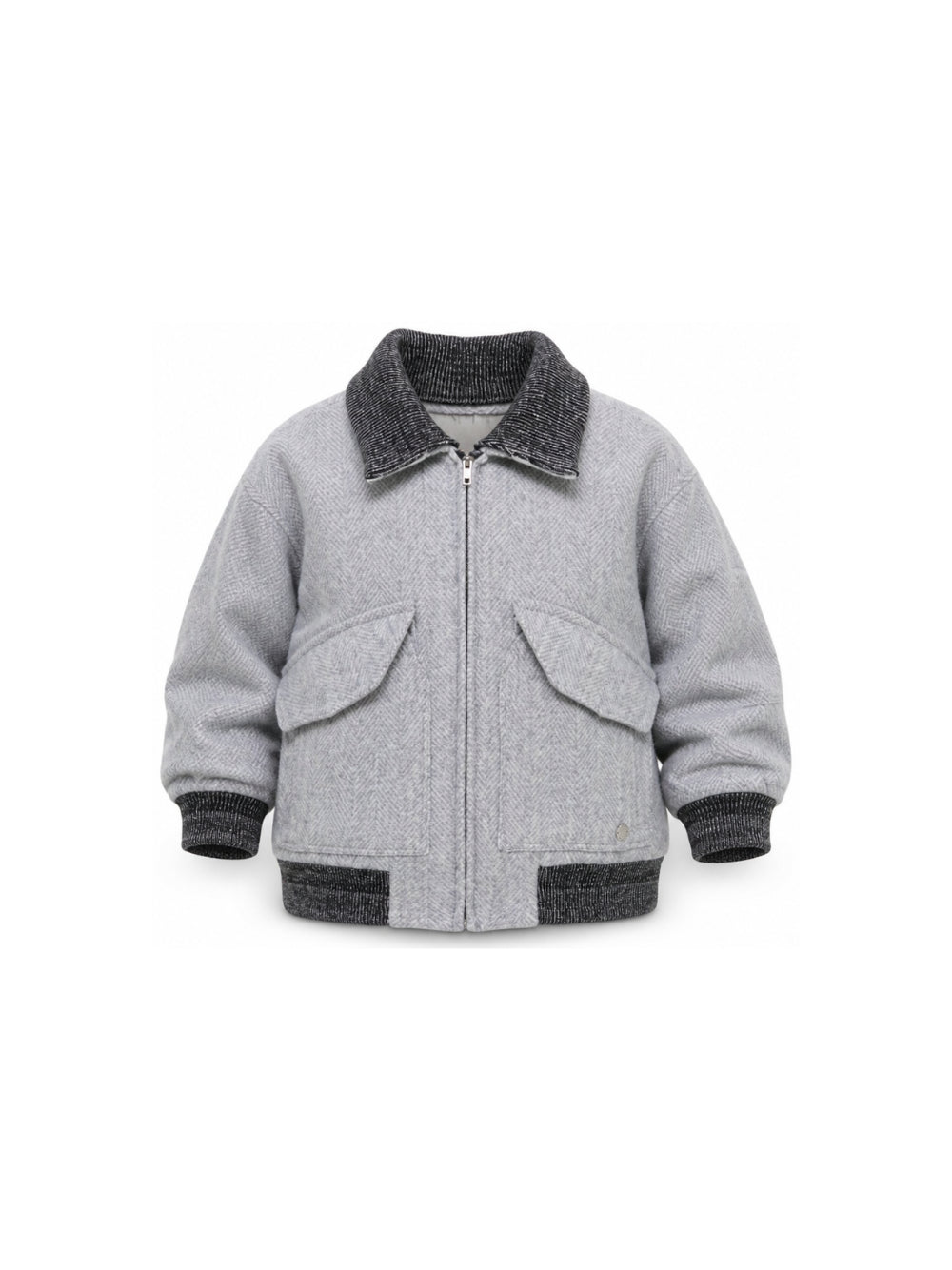 Giubbino per bambino Missoni Kids grigio con trama a spina di pesce MZ2A47 E0218 803 MISSONI KIDS 