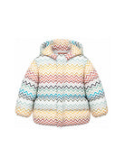 Piumino per bambino Missoni Kids multicolore con stampa a zigzag MZ2H17 N0442 960MC MISSONI KIDS 