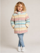 Piumino per bambino Missoni Kids multicolore con stampa a zigzag MZ2H17 N0442 960MC MISSONI KIDS 