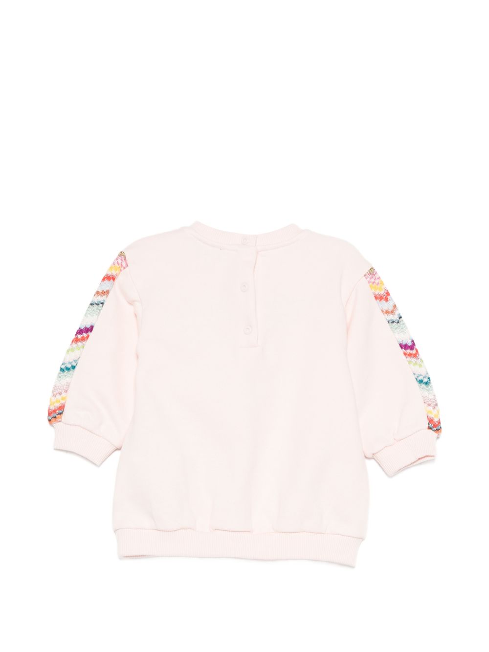 Felpa per neonata Missoni Kids rosa con logo ricamato sul davanti MZ4030 Z3183 508 MISSONI KIDS 
