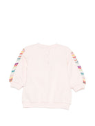 Felpa per neonata Missoni Kids rosa con logo ricamato sul davanti MZ4030 Z3183 508 MISSONI KIDS 
