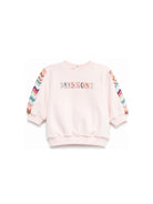 Felpa per neonata Missoni Kids rosa con logo ricamato sul davanti MZ4030 Z3183 508 MISSONI KIDS 