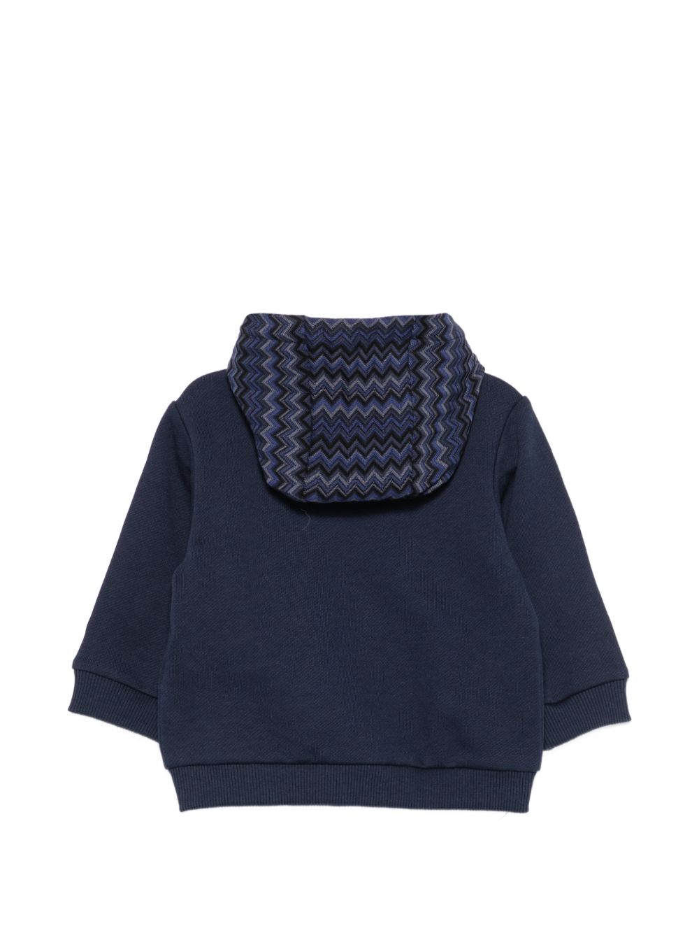 Felpa per neonato Missoni Kids blu con decorazione a zig-zag MZ4330 Z3183 617 MISSONI KIDS 