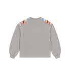 Felpa per bambina Missoni Kids grigia con inserti con motivo a zig-zag MZ4A60 Z4104 806AG MISSONI KIDS 