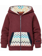 Felpa per bambino Missoni Kids rossa con dettagli con motivo a zigzag MZ4H10 Z3183 530 MISSONI KIDS 