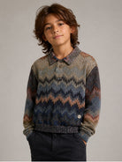 Maglione per bambino Missoni Kids mmulticolore con chiusura a bottoni MZ5A30 Q0121 620MC MISSONI KIDS 