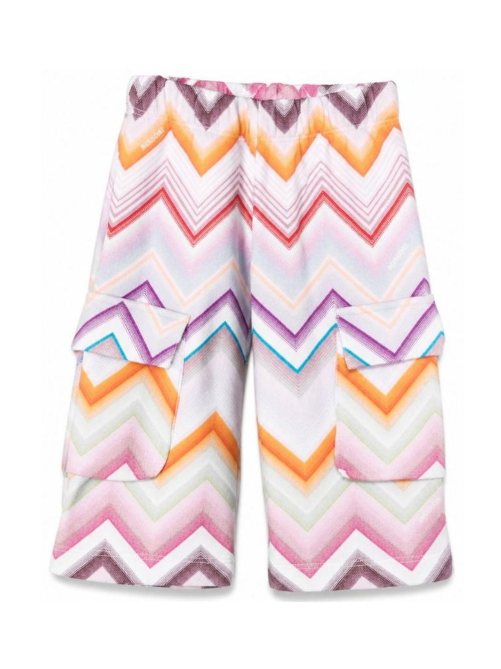 Pantaloni sportivi per neonata Missoni Kids multicolore con motivo a zigzag MZ6010 Z4078 999 MISSONI KIDS 