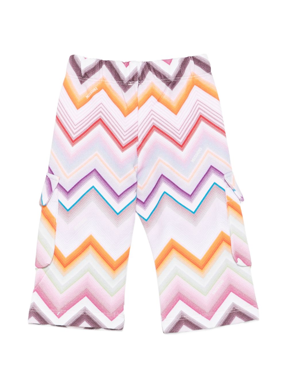 Pantaloni sportivi per neonata Missoni Kids multicolore con motivo a zigzag MZ6010 Z4078 999 MISSONI KIDS 