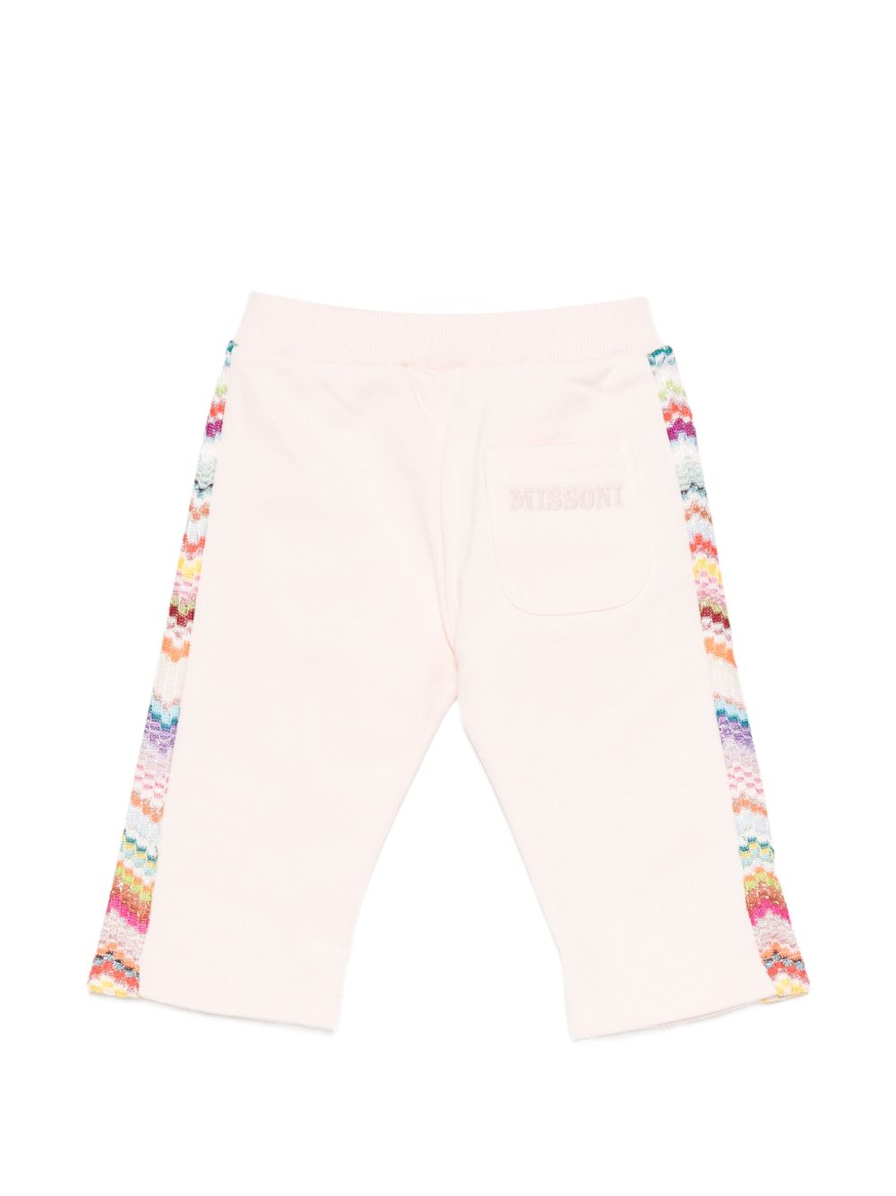 Pantaloni per neonata Missoni Kids rosa con motivo a zig-zag MZ6020 Z3183 508 MISSONI KIDS 