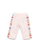 Pantaloni per neonata Missoni Kids rosa con motivo a zig-zag MZ6020 Z3183 508 MISSONI KIDS 