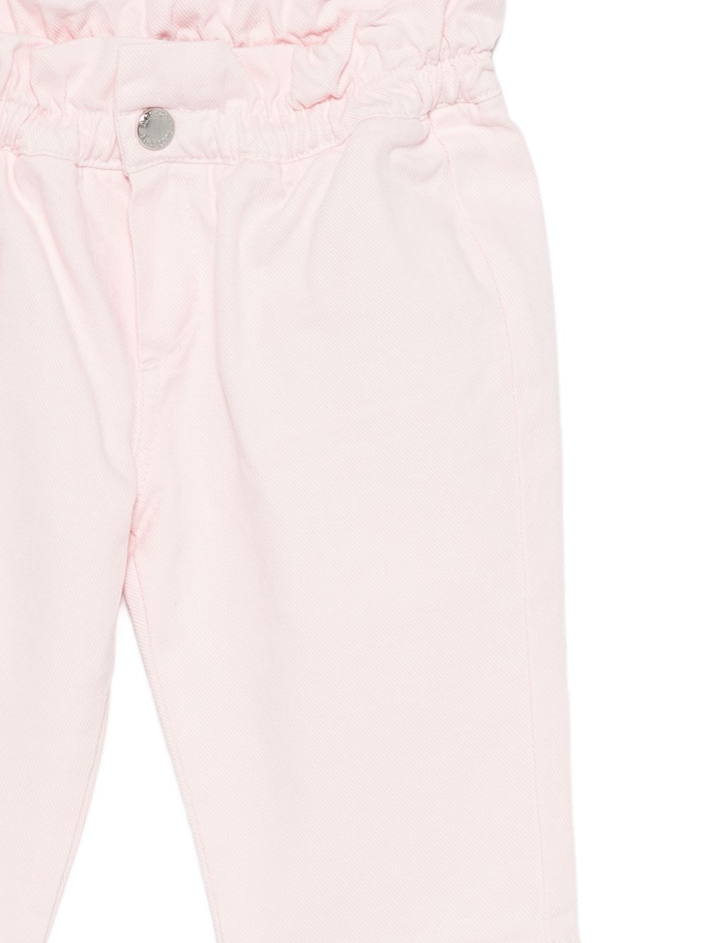 Pantaloni per neonata Missoni Kids rosa con ricamo a zigzag MZ6030 Z3702 52E MISSONI KIDS 