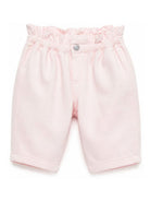 Pantaloni per neonata Missoni Kids rosa con ricamo a zigzag MZ6030 Z3702 52E MISSONI KIDS 