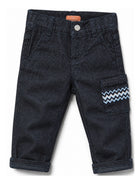 Pantaloni per neonato Missoni Kids in denim con tasca applicata sulla gamba MZ6320 Z3664 620 MISSONI KIDS 