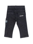 Pantaloni per neonato Missoni Kids in denim con tasca applicata sulla gamba MZ6320 Z3664 620 MISSONI KIDS 