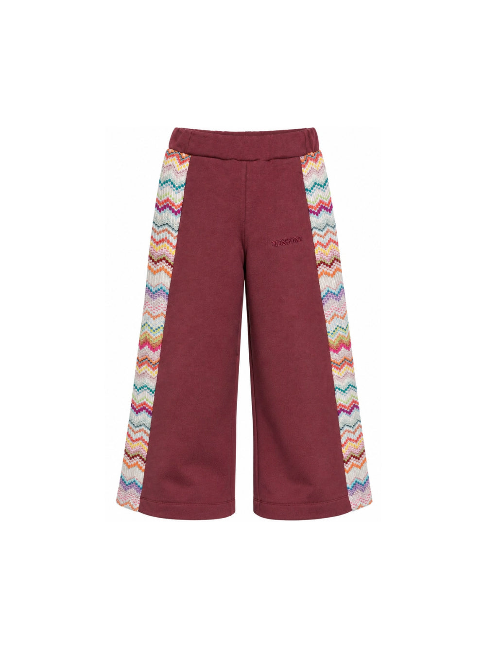 Pantaloni sportivi per bambina Missoni Kids bordeaux con bande laterali MZ6A00 Z3183 530 MISSONI KIDS 
