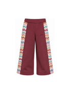 Pantaloni sportivi per bambina Missoni Kids bordeaux con bande laterali MZ6A00 Z3183 530 MISSONI KIDS 