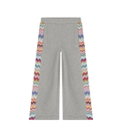 Pantaloni sportivi per bambina Missoni Kids grigia con inserti con motivo a zig-zag MZ6A60 Z4104 806AG MISSONI KIDS 