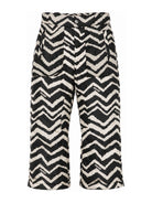 Pantaloni zebrati per bambina Missoni Kids multicolor con motivo zig-zag MZ6A70 N0446 930BG MISSONI KIDS 