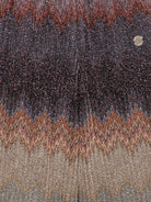 Pantaloni per bambina Missoni KIids multicolore con motivo a zigzag MZ6B50 Q0121 620MC MISSONI KIDS 