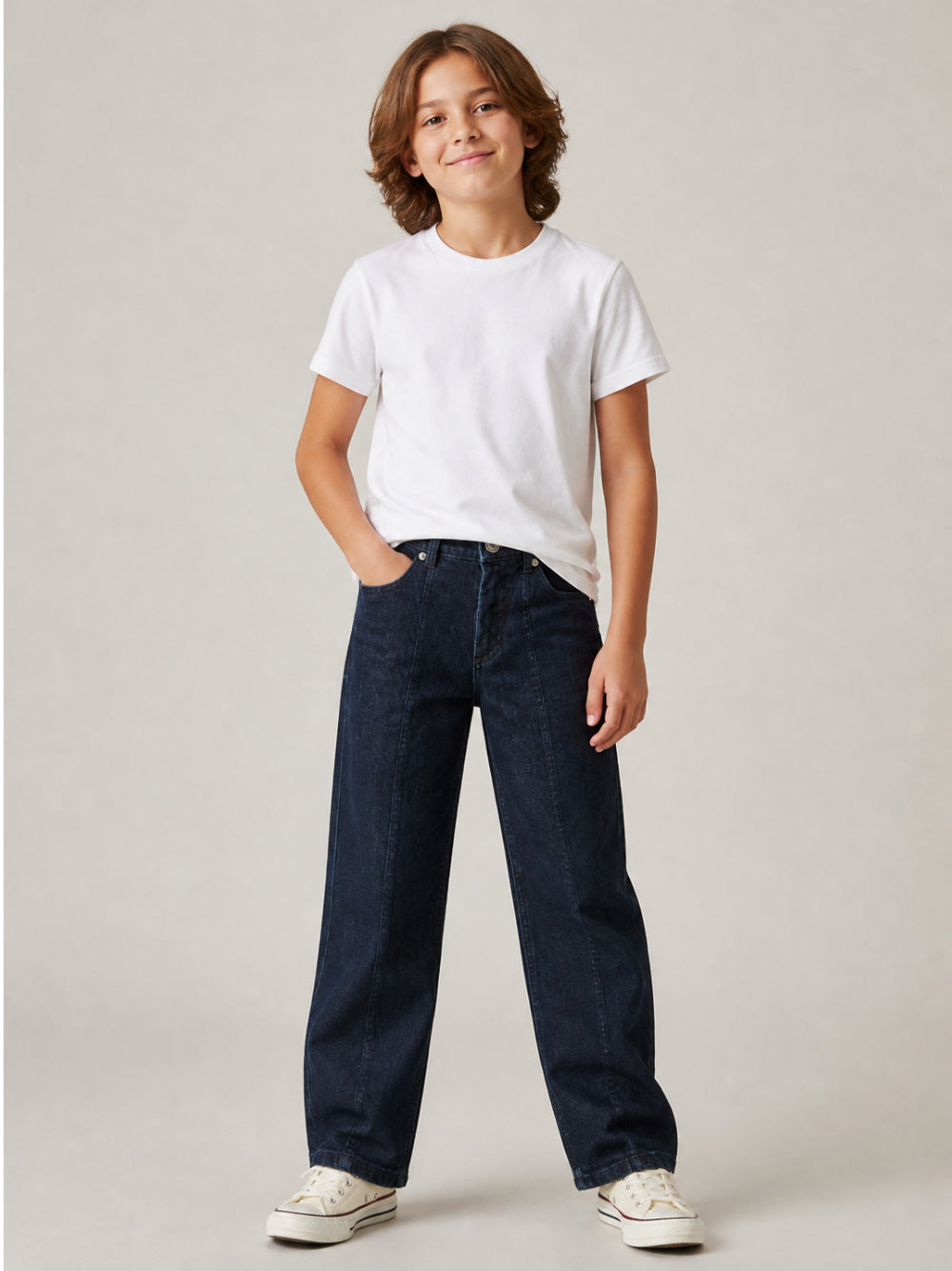 Jeans per bambina Missoni Kids blu con ricamo a zigzag sul retro e ricamo logo sul retro MZ6B70 D0004 621 MISSONI KIDS 