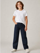 Jeans per bambina Missoni Kids blu con ricamo a zigzag sul retro e ricamo logo sul retro MZ6B70 D0004 621 MISSONI KIDS 