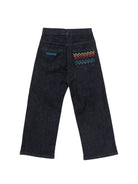 Jeans per bambino Missoni Kids in denim blu con tasca con ricamo a zigzag MZ6H40 Z3664 620 MISSONI KIDS 