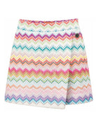 Shorts per bambina Missoni Kids multicolore con motivo a zigzag MZ7A11 Q0114 999 MISSONI KIDS 