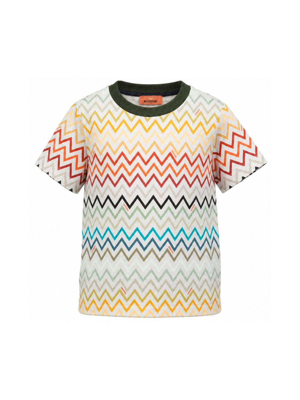 T-shirt per bambino Missoni Kids multicolore con stampa zigzag MZ8H21 Z4094 960MC MISSONI KIDS 