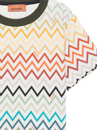 T-shirt per bambino Missoni Kids multicolore con stampa zigzag MZ8H21 Z4094 960MC MISSONI KIDS 