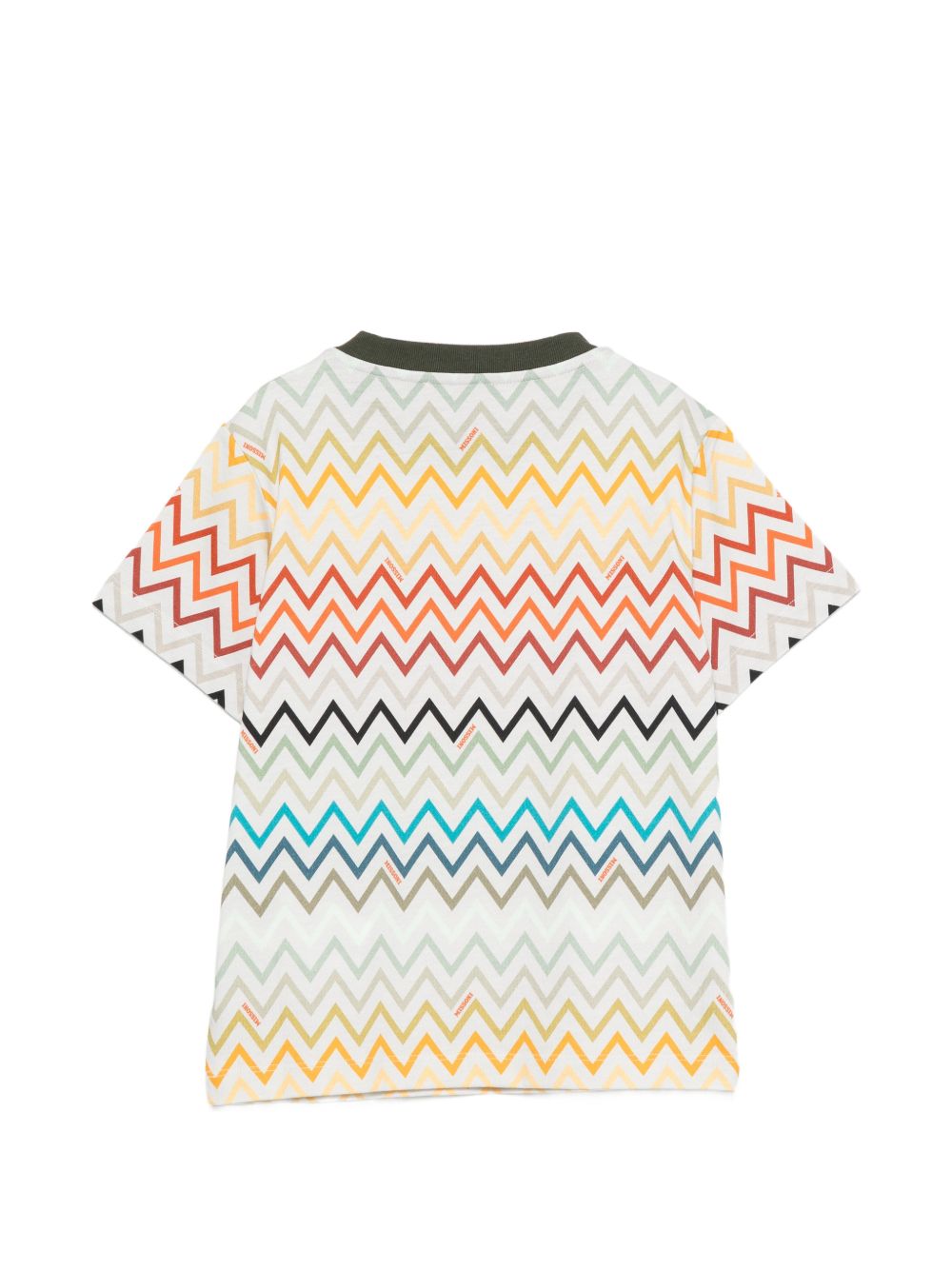T-shirt per bambino Missoni Kids multicolore con stampa zigzag MZ8H21 Z4094 960MC MISSONI KIDS 