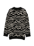 Cardigan per bambina Missoni Kids multicolor con motivo a zigzag MZ9A30 W0028 930BG MISSONI KIDS 
