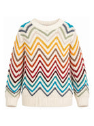 Maglione per bambino Missoni Kids multicolor con cuciture a zigzag MZ9H00 X0224 105MC MISSONI KIDS 