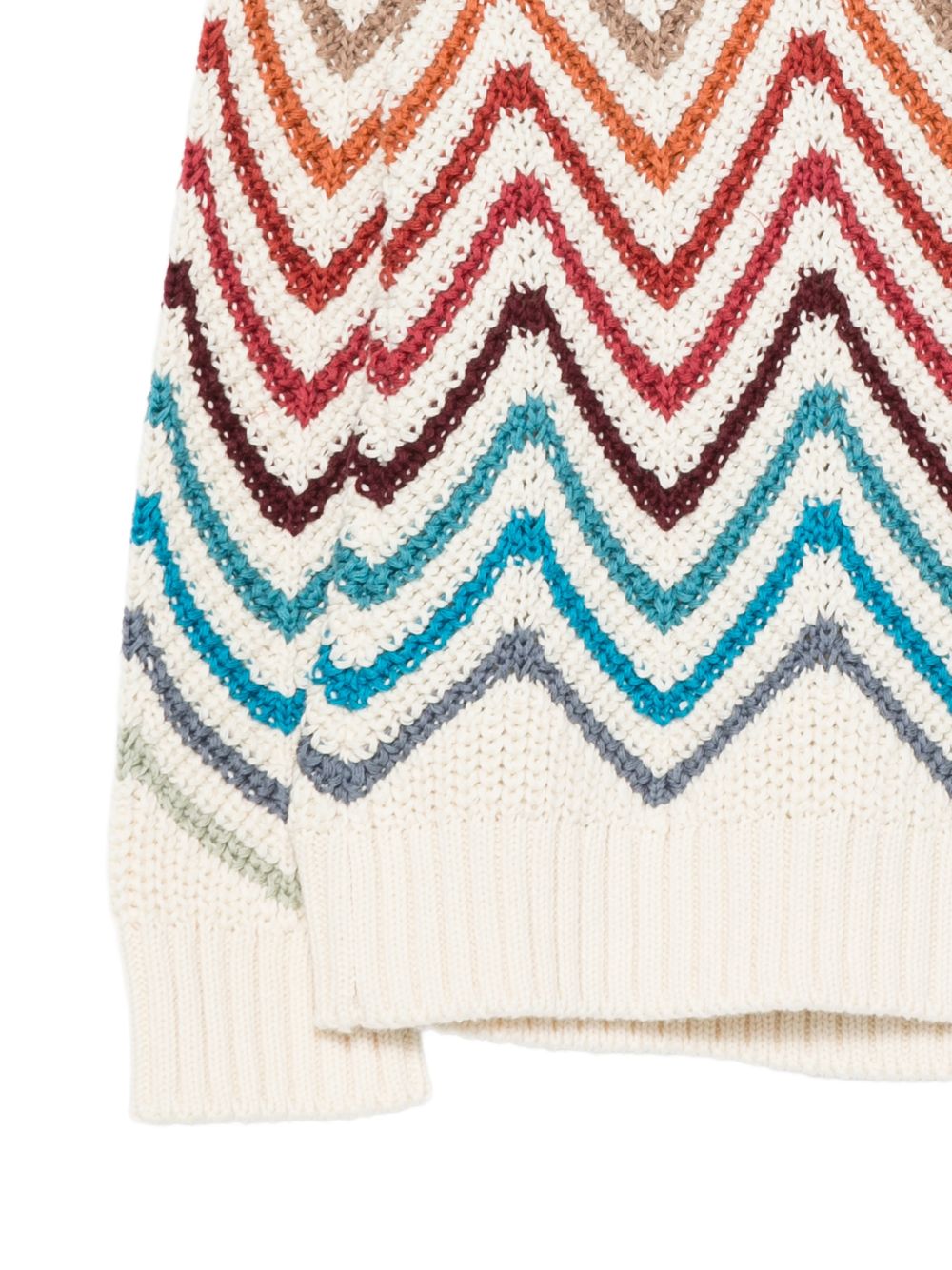 Maglione per bambino Missoni Kids multicolor con cuciture a zigzag MZ9H00 X0224 105MC MISSONI KIDS 