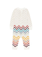 Completo per neonato Missoni Kids multicolor motivo a zigzag MZB350 X0224 105MC MISSONI KIDS 