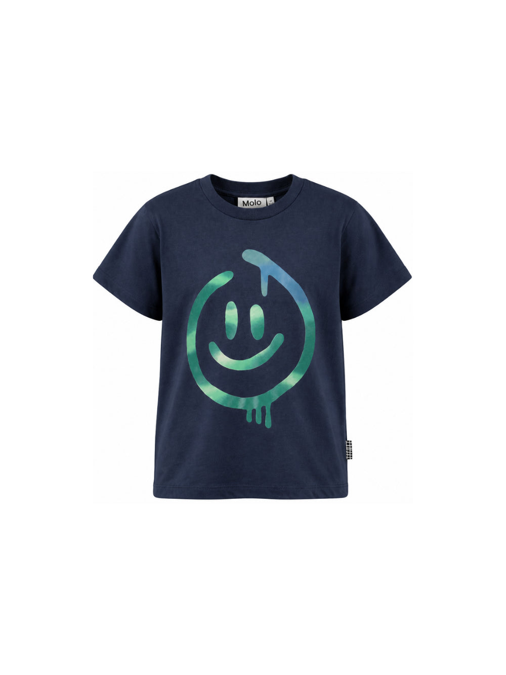 T-shirt per bambino Molo Kids blu navy con stampa smiley 1W26A208 9955 MOLO KIDS 