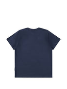 T-shirt per bambino Molo Kids blu navy con stampa smiley 1W26A208 9955 MOLO KIDS 
