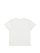 T-shirt per bambino Molo Kids bianca con stampa grafica pallone sul davanti 1W26A212 5999 MOLO KIDS 
