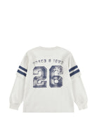 T-shirt per bambino Molo Kids grigia con dettagli sulle maniche 1W26A416 9798 MOLO KIDS 