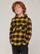 Camicia per bambino Molo Kids gialla con motivo a quadri 1W26C205 6028 MOLO KIDS 