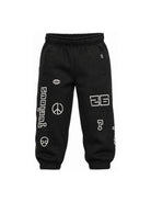 Pantaloni sportivi per bambino Molo Kids neri con vita elasticizzata 1W26I201 0099 MOLO KIDS 